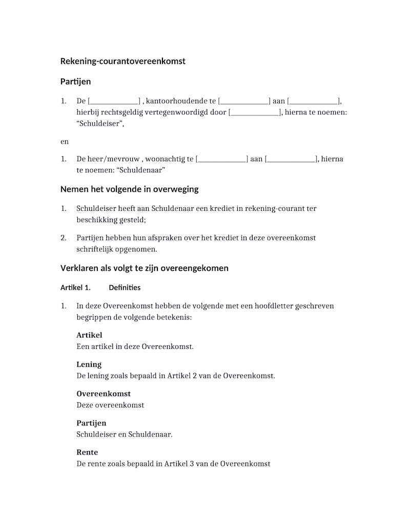 Voorbeeld van document, pagina 1